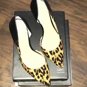 New Leopard black ombre INC heels